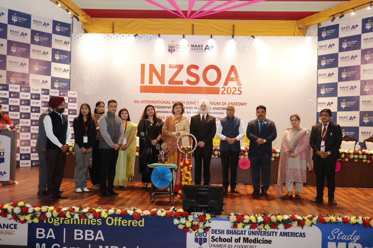 International Northern Region Anatomy Symposium begins at Desh Bhagat Dental College & Hospital